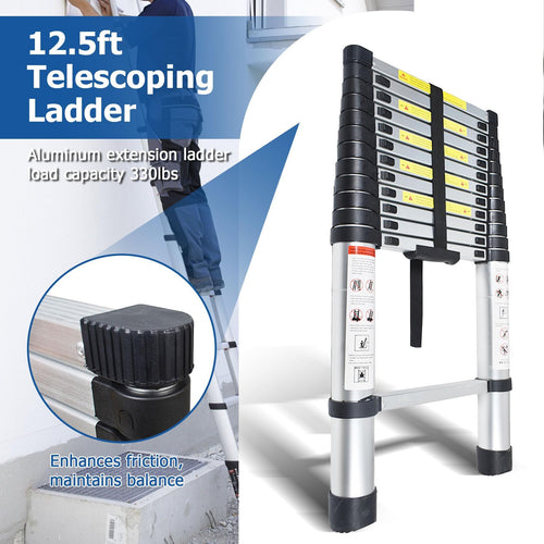 12.5 FT Aluminum Telescoping Ladder G841