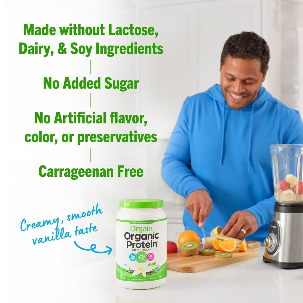Organic Vegan Protein + Superfoods Powders Vanilla Bean X1376