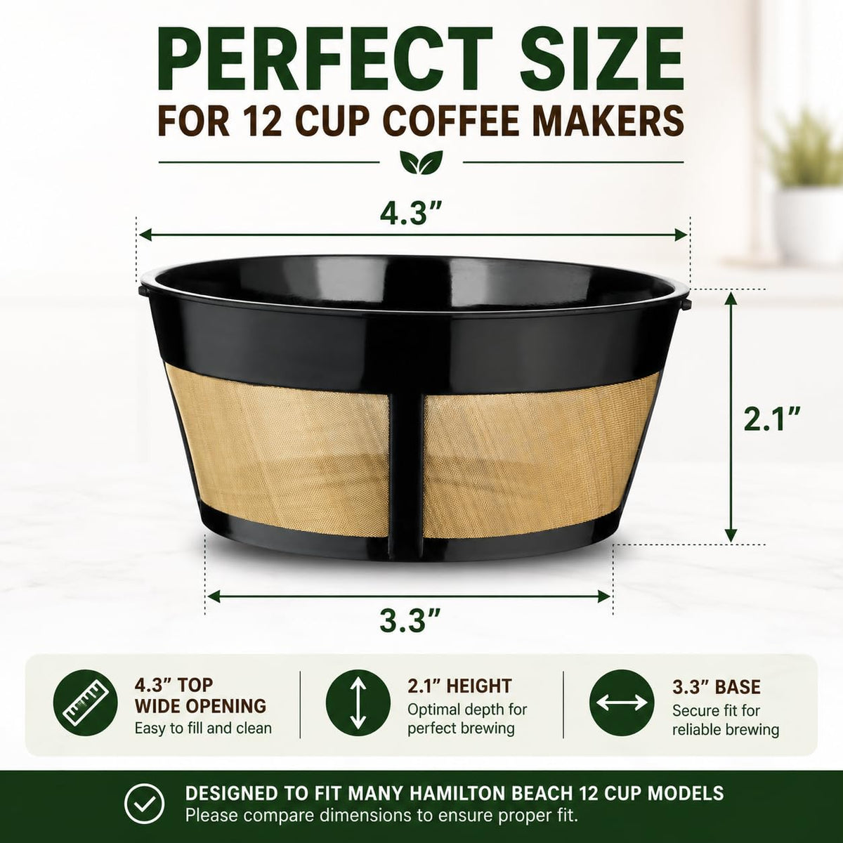 12 Cup Reusable Coffee Filter V808309