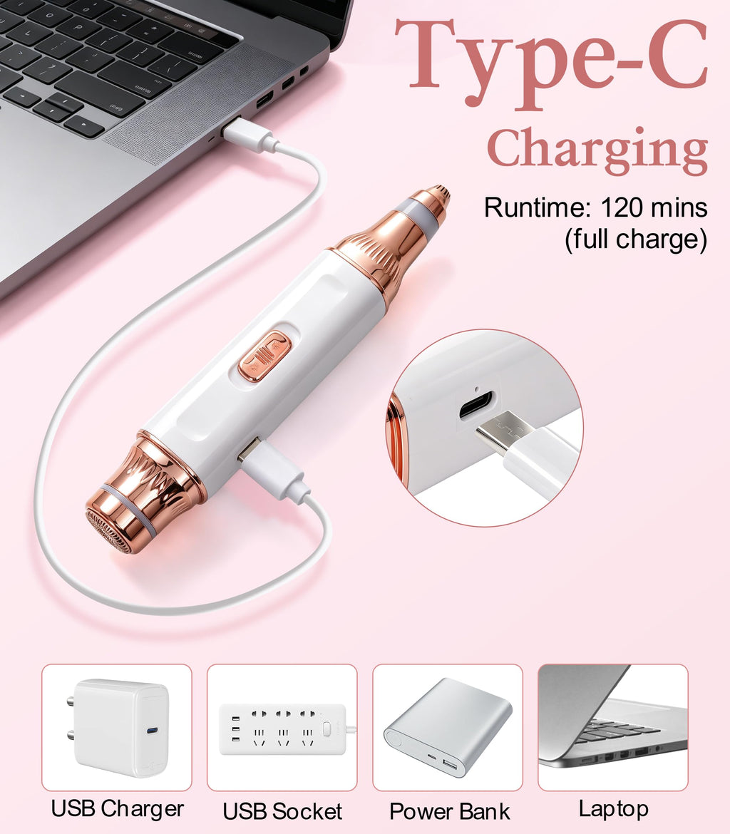 2-in-1 Eyebrow Trimmer & Facial Hair Remover W5098