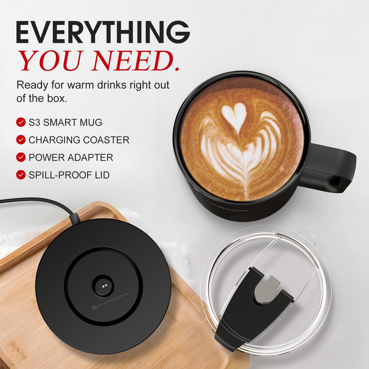 14oz Smart Self Heating Coffee Mug T35640