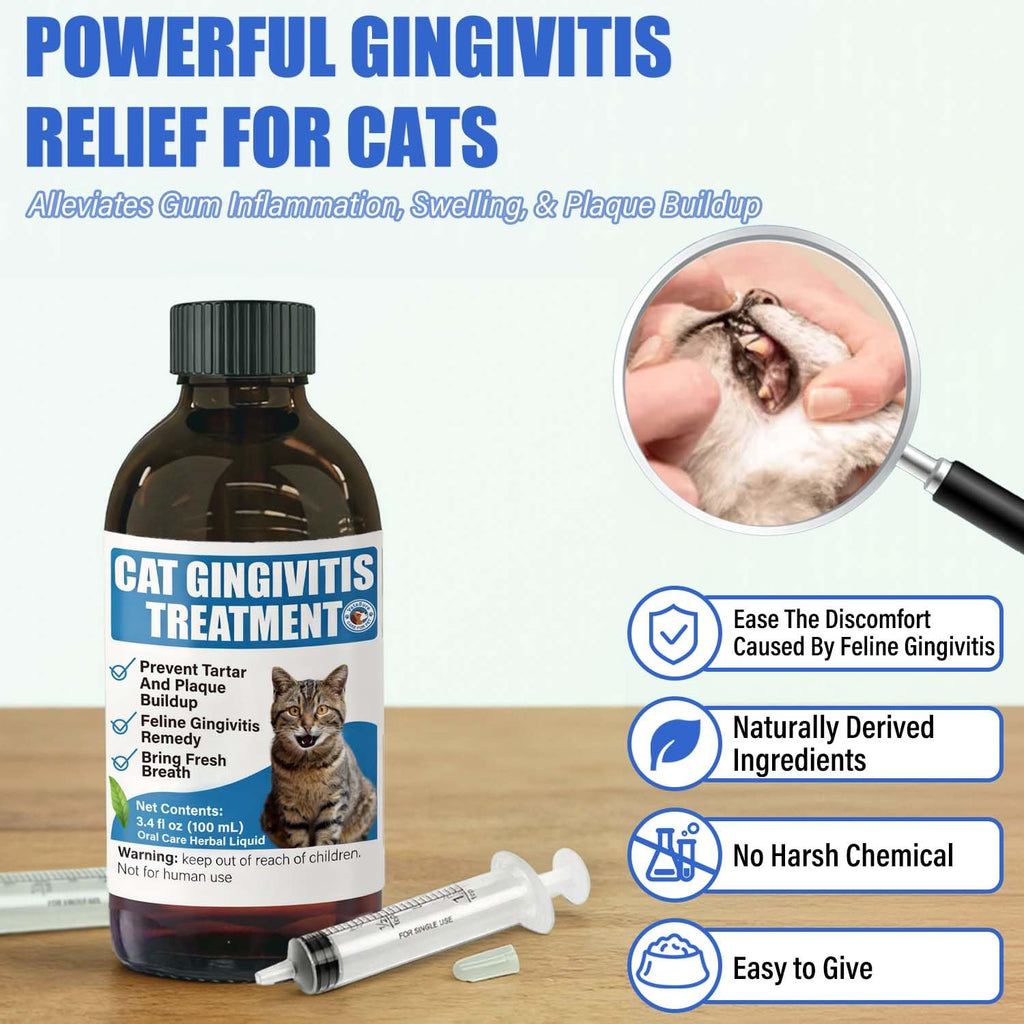 Cat Gingivitis Treatment Liquid 100ml Dental Care N944