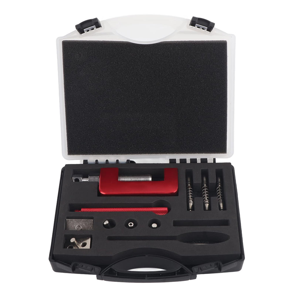 12 Pc Universal Motorcycle Chain Riveting Tool Set with Storage Box W922562