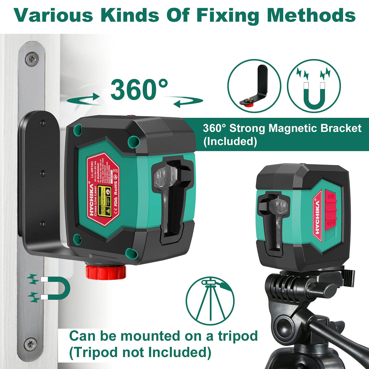 Self-Leveling Cross Line Laser Level with Magnetic Bracket C163