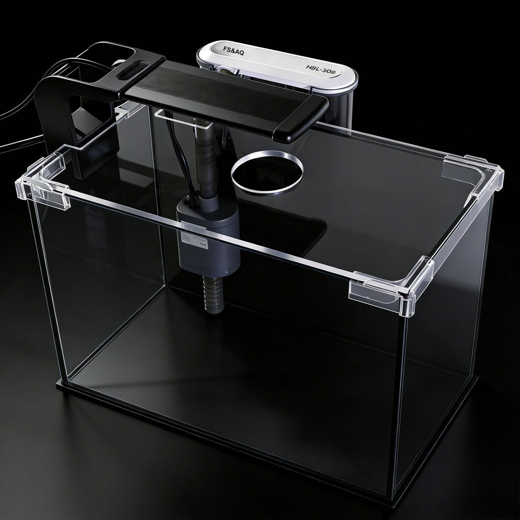 2.5 Gallon Betta Fish Tank with Filter Light and Lid H436440