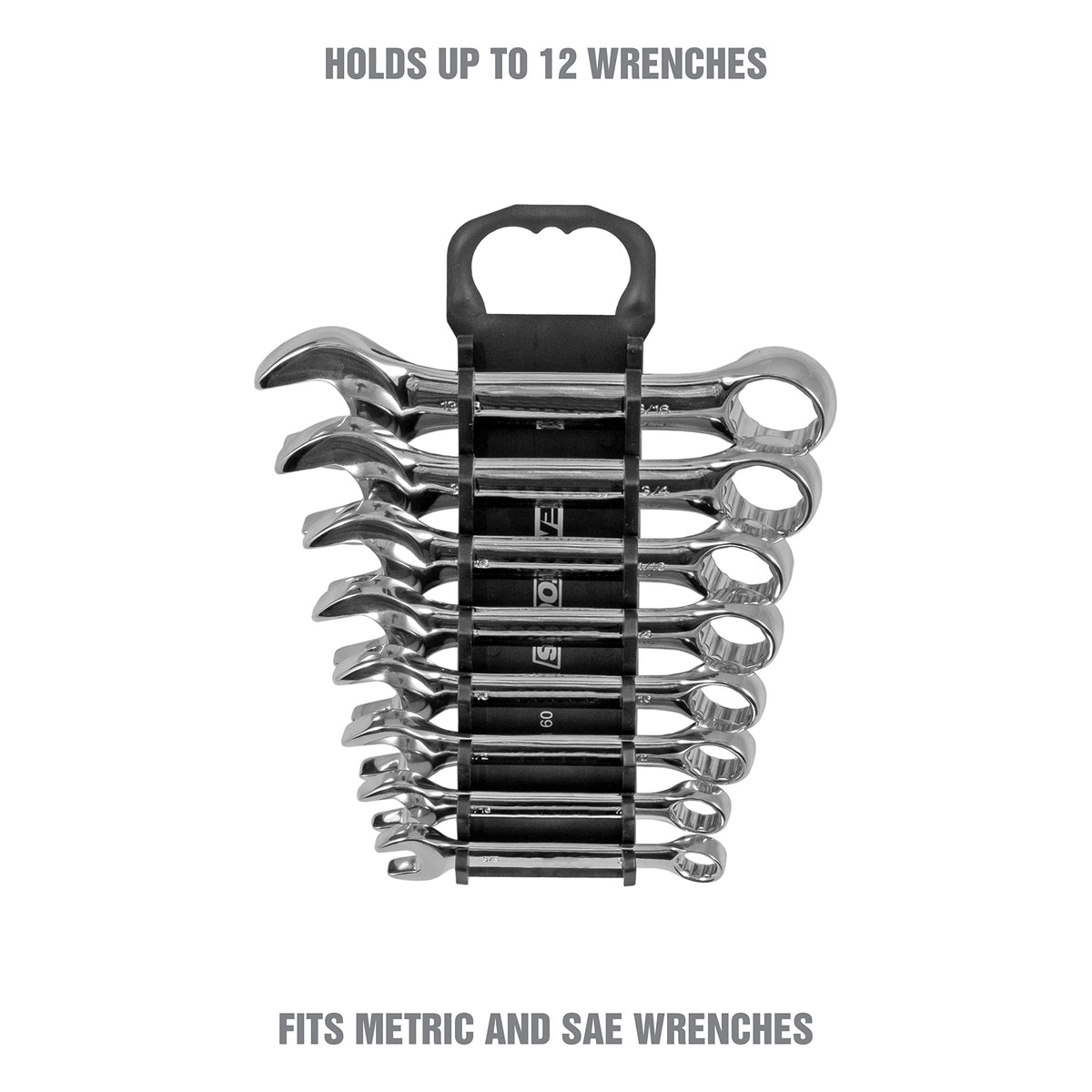 Black 10 Inches Wrench Organizer I6718