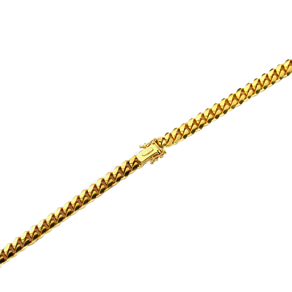14K Yellow Gold 6mm Miami Cuban Necklace S38379