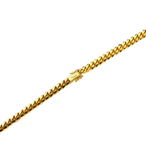 14K Yellow Gold 6mm Miami Cuban Necklace S38379
