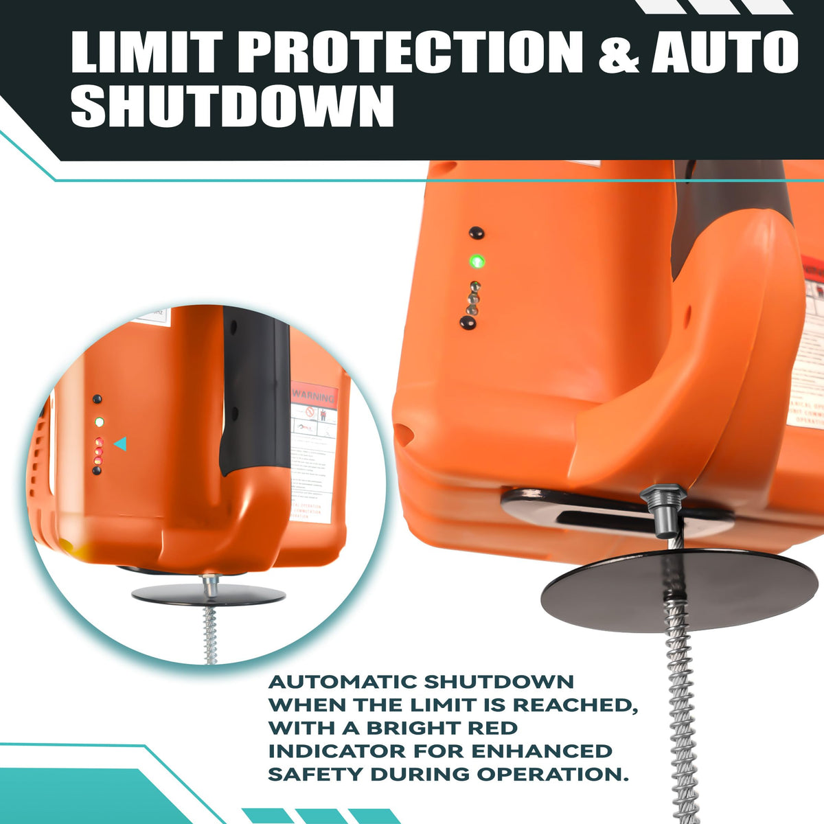 1500W 1500 lbs Electric Hoist Winch Y351483