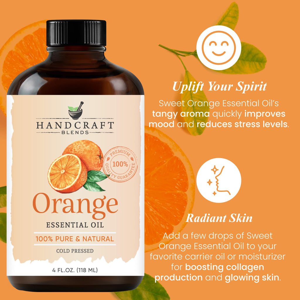 Lavender and Orange Essential Oils 2 x 4 Fl Oz E5580