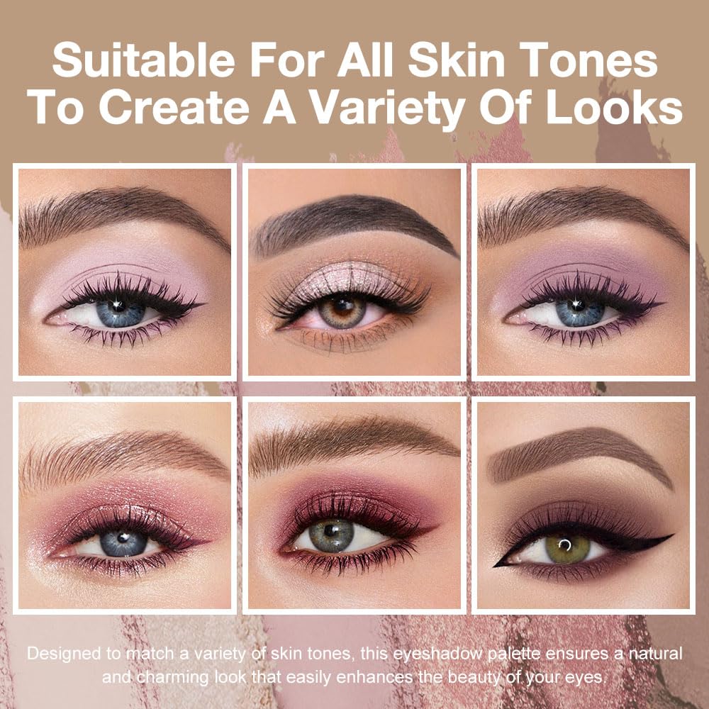 6 Colors Mini Rose Pink Eyeshadow Palette T971023