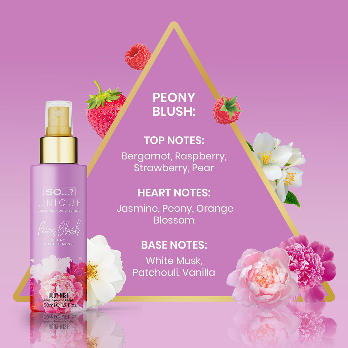 Unique Body Mist Set, 6 pcs R5156