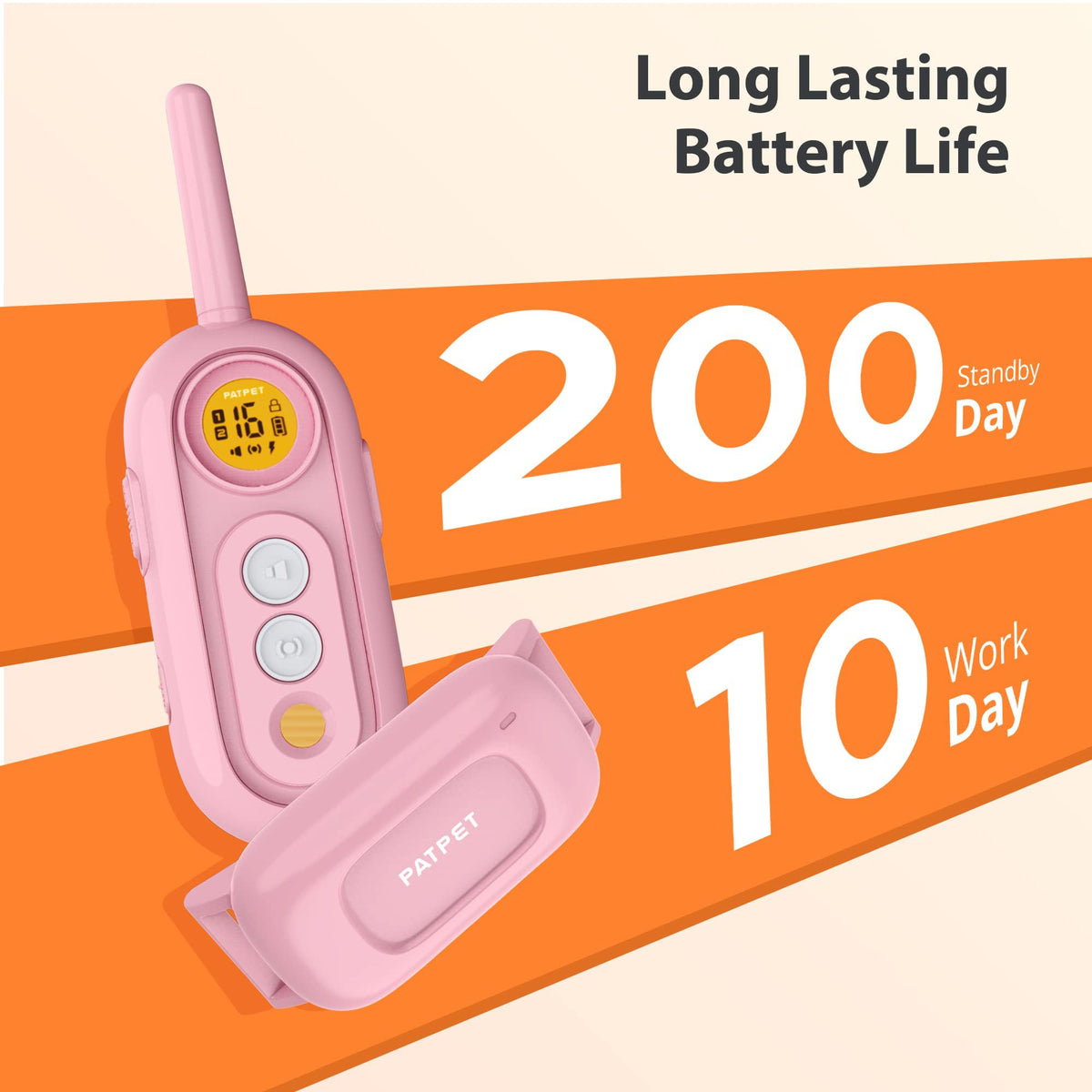 Rechargeable IPX7 Waterproof Dog Training Collar with Remote L134365