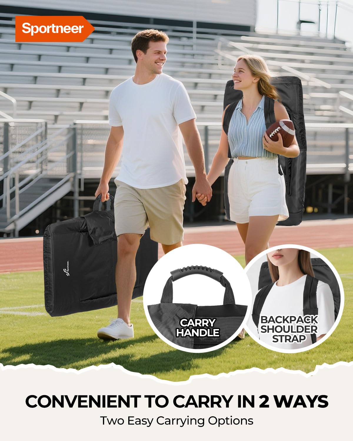 Stadium Seats with Back Support 2.5'' Thick Cushion 6 Adjustable Angle Bleacher Seat with Armrest O3948