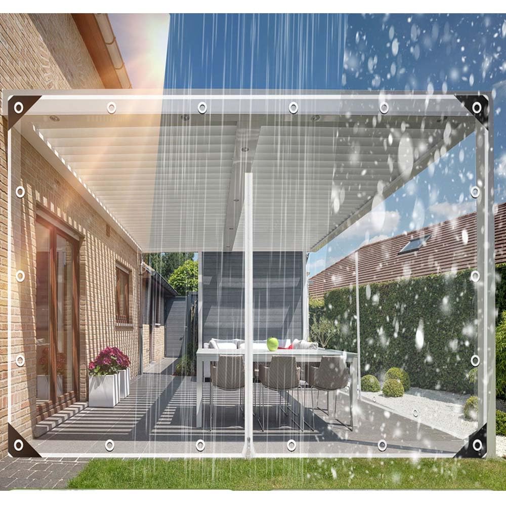Clear Tarp with Zipper Door Z4975