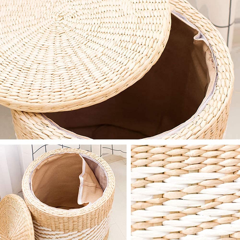 Square Woven Footstool C79708