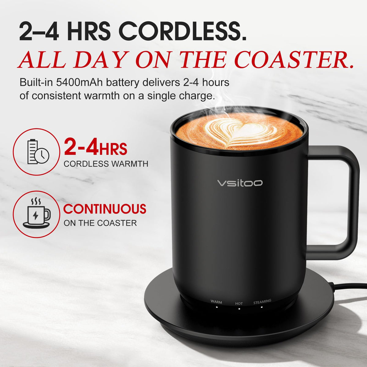 14oz Smart Self Heating Coffee Mug T35640