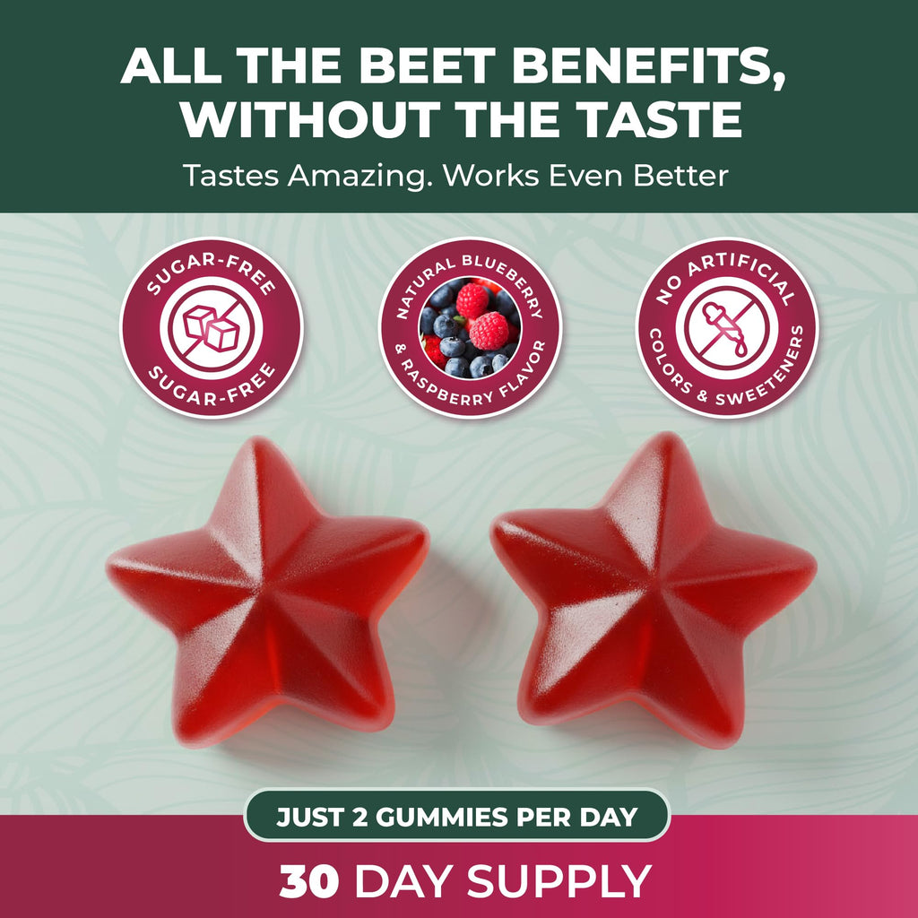 Beet Root Gummies 50:1 Extract Sugar Free Chews Vegan P313