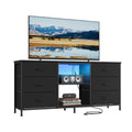 TV Stand with 6 Fabric Drawers and 2 Shelves D48950