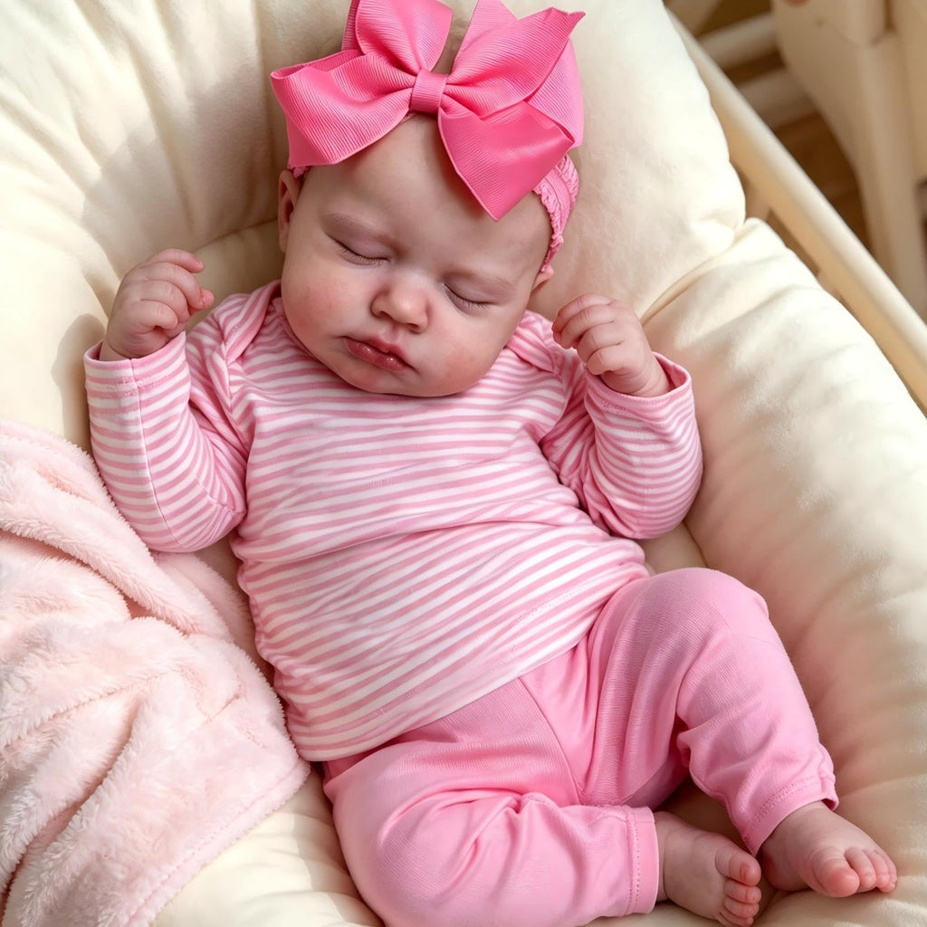 20 Inch Realistic Newborn Baby Dolls with Pink Clothes L46672