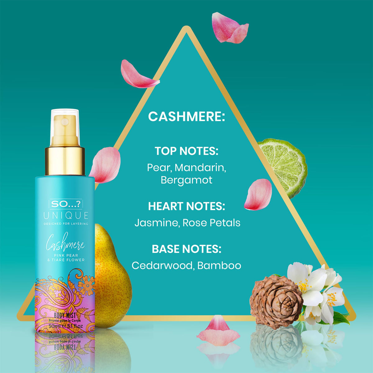Unique Body Mist Set, 6 pcs R5156