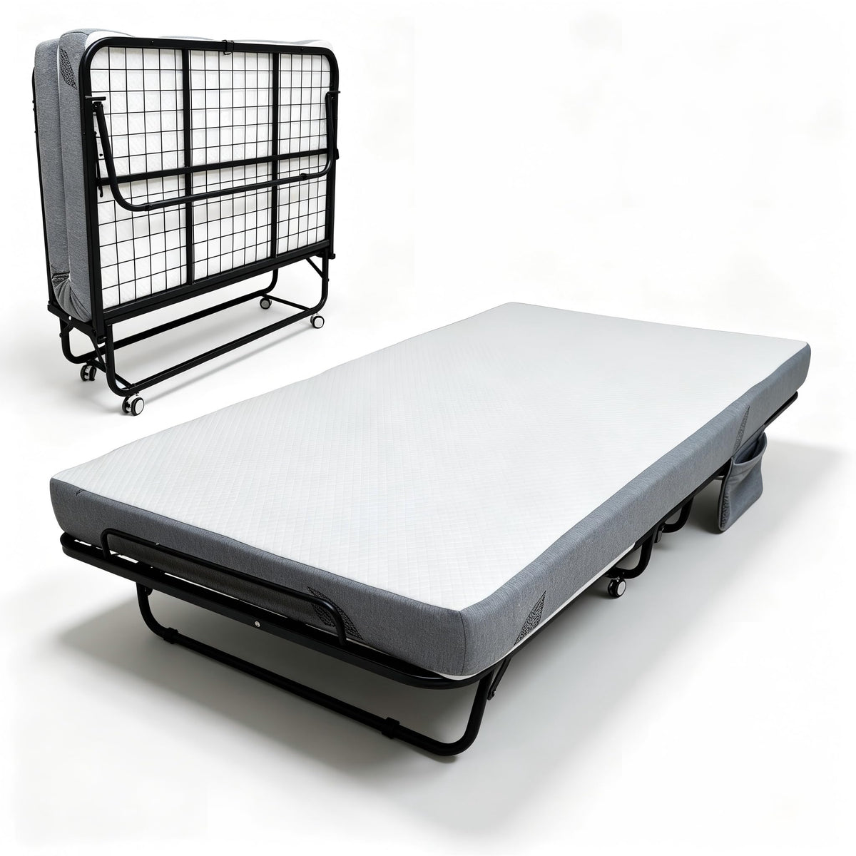 Folding Bed with 6 Inch Memory Foam Mattress M60853