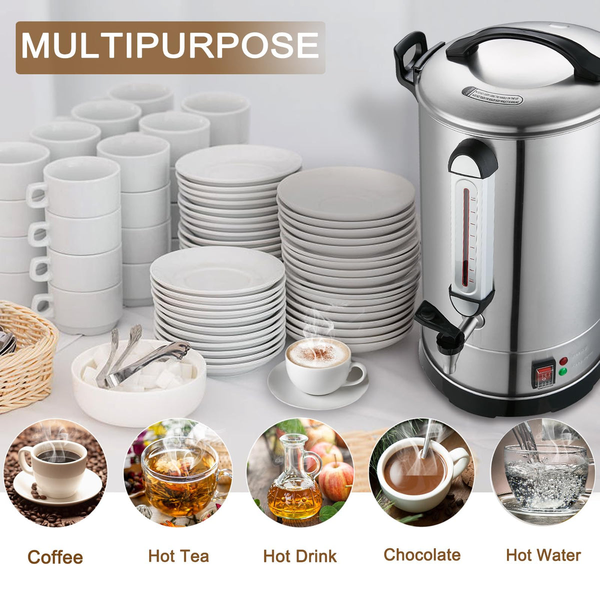 16L 304 Stainless Steel Commercial Coffee Urn R794912