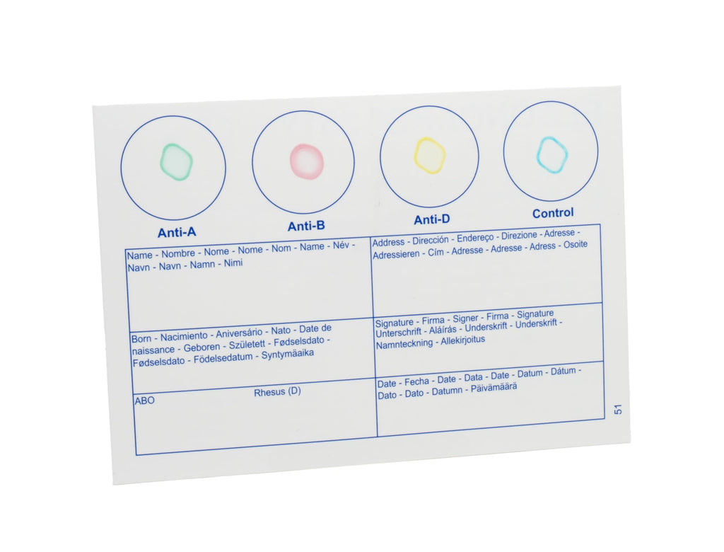 Blood Type Test 1 Pack T6042