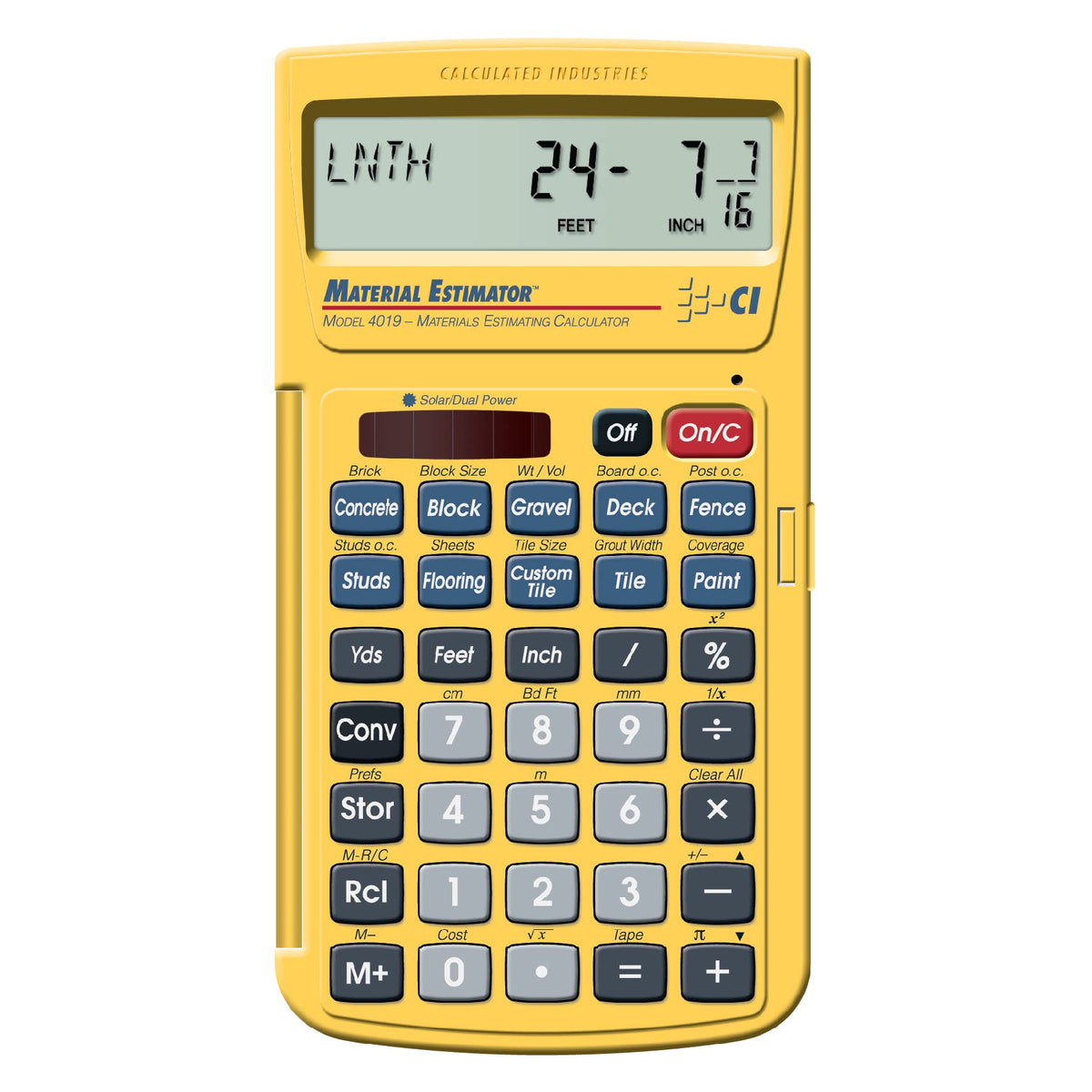 Material Estimator Calculator and Study Guide A4947