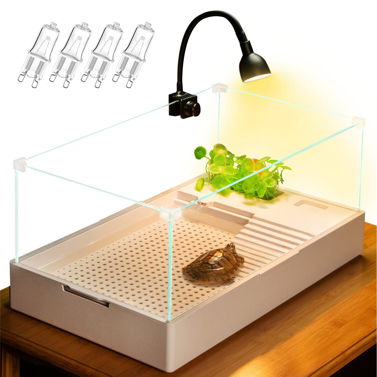 Turtle Tank Aquarium Kit with Basking Platform T172299