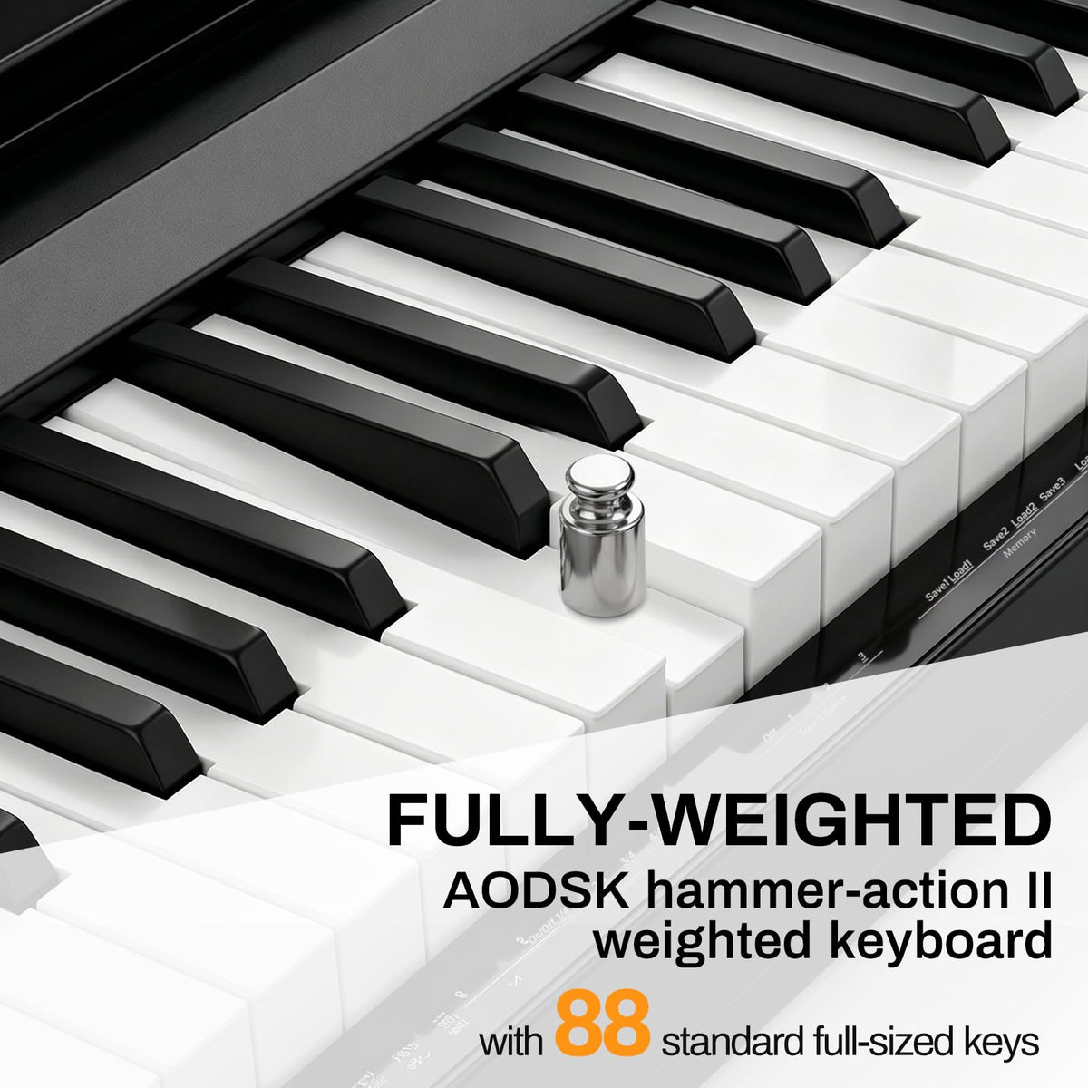 88 Keys Weighted Hammer Action Keyboard V80562
