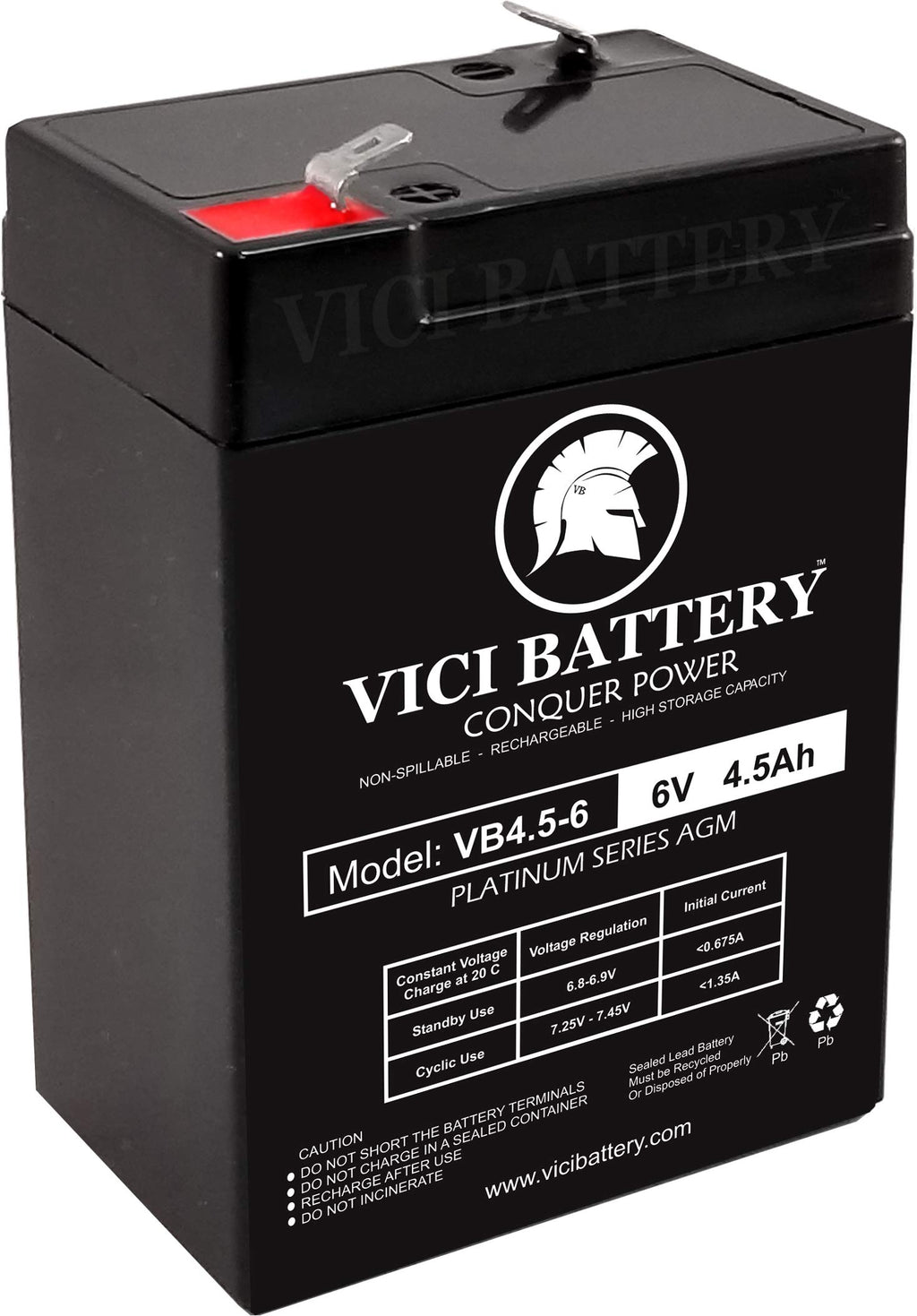 6V 4.5ah Battery A81117