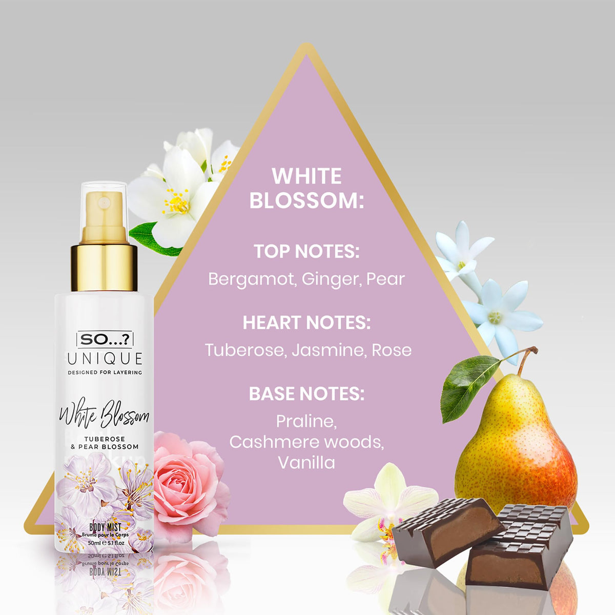 Unique Body Mist Set, 6 pcs R5156