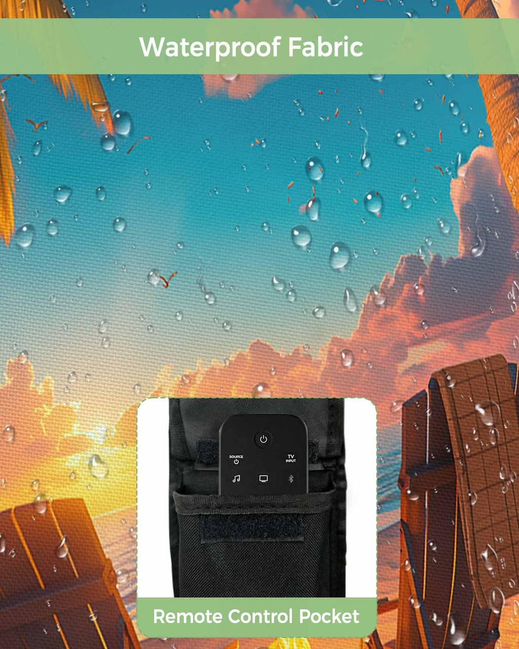 Waterproof Weatherproof Outdoor TV Cover for 30 to 32 Inch Flat Screen X10793