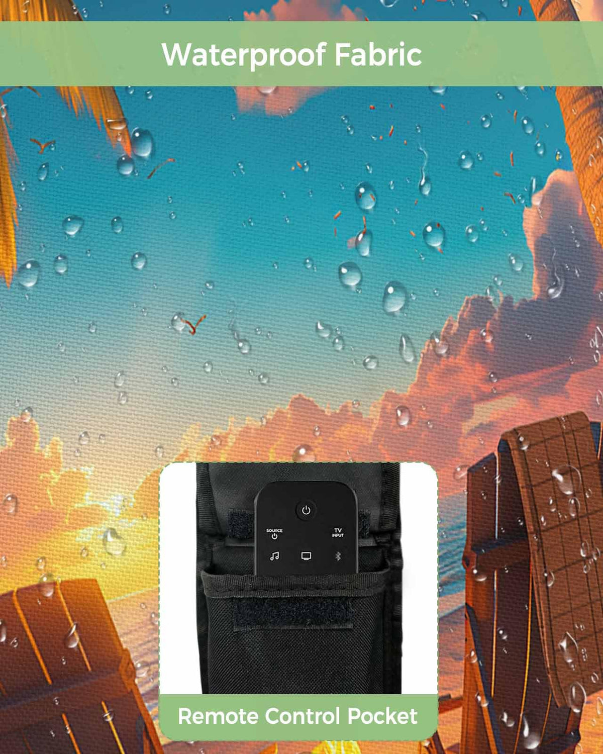 Waterproof Weatherproof Outdoor TV Cover for 30 to 32 Inch Flat Screen X10793