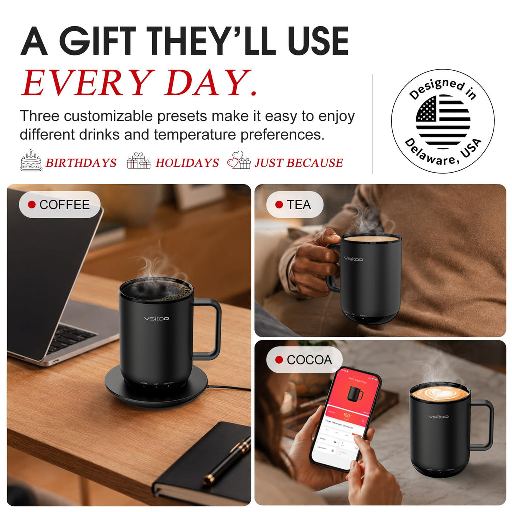 14oz Smart Self Heating Coffee Mug T35640