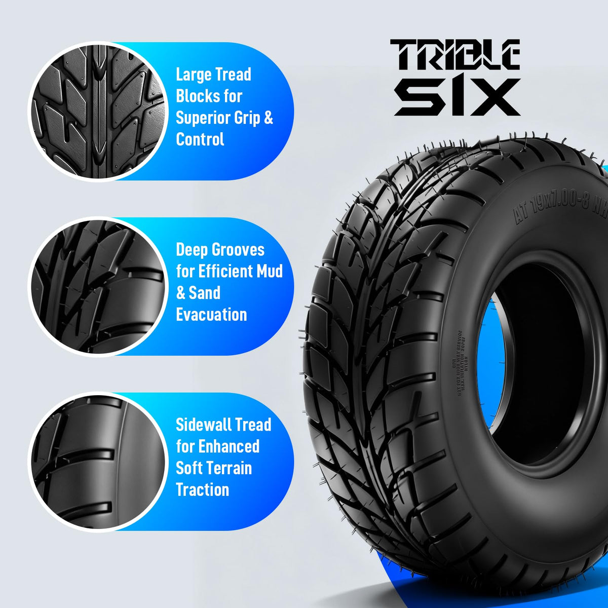 19x7-8 ATV/UTV Tires Set of 2 A75986