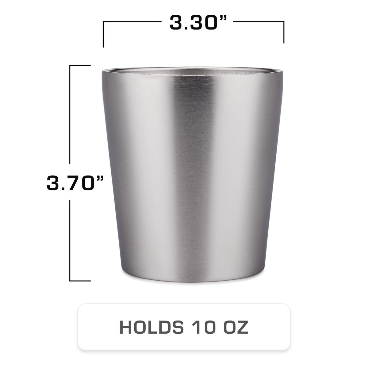 9 Cup Percolator Coffee Pot & 10 oz Double Wall Stainless Steel Cups Y725
