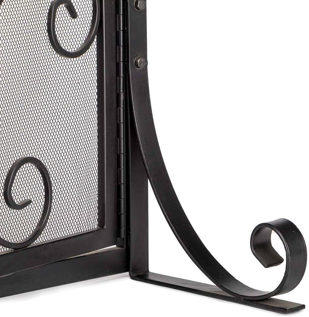 Black Metal Fireplace Screen C493