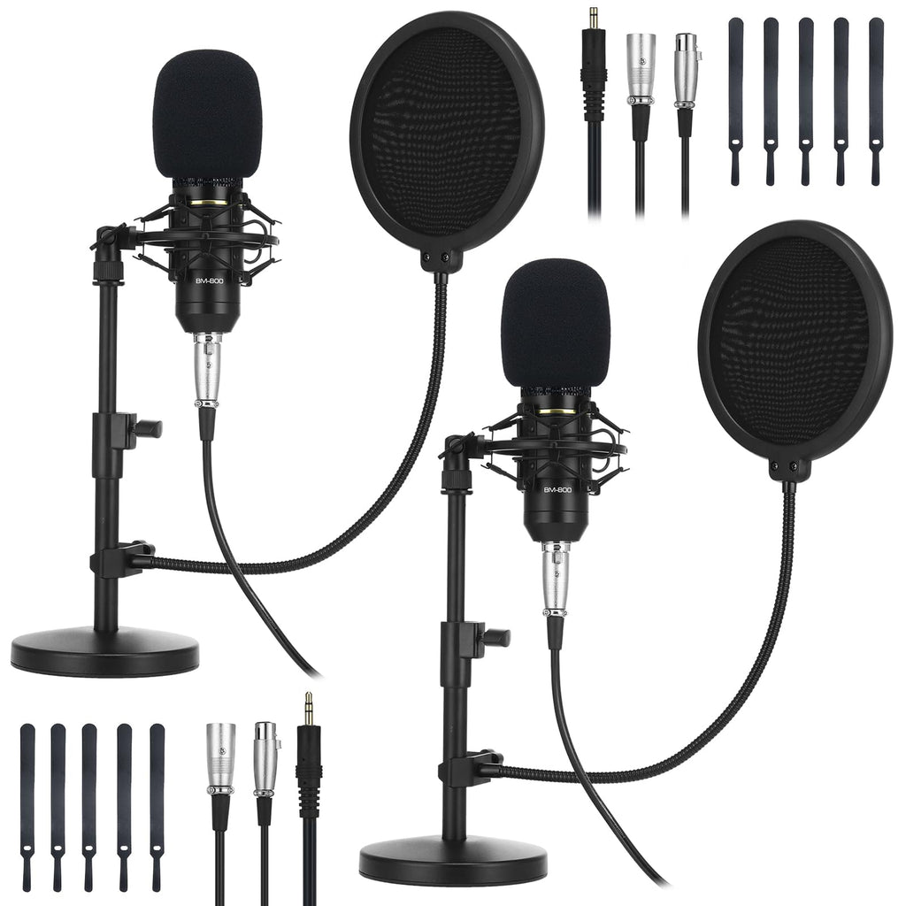 2 Pack XLR Condenser Microphone Kit F6529