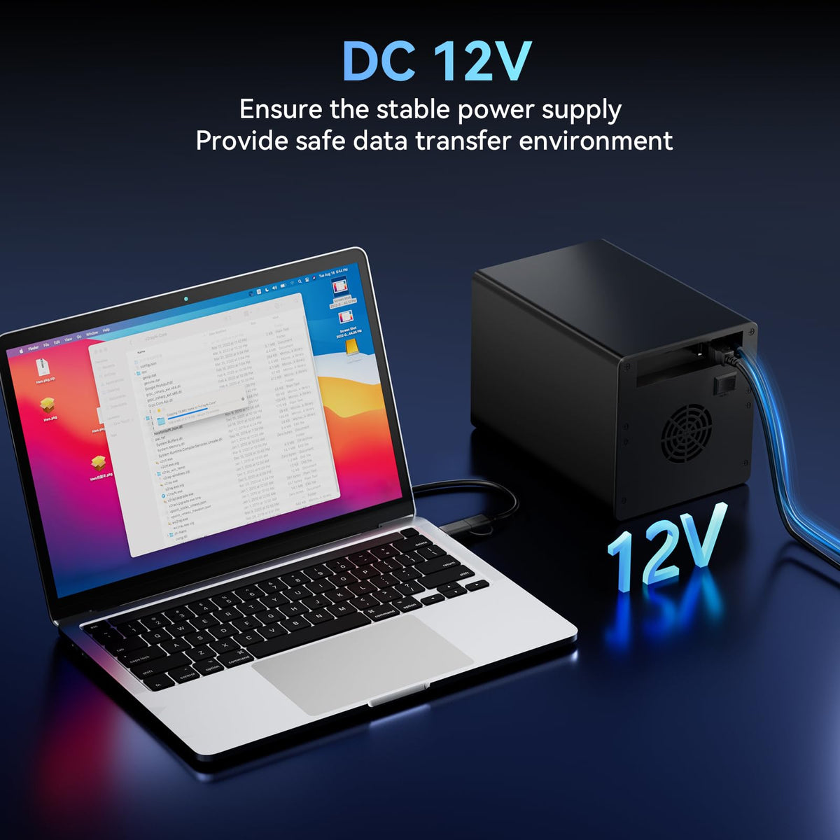 4 Bay Hard Drive Enclosure with Cooling Fan M338344