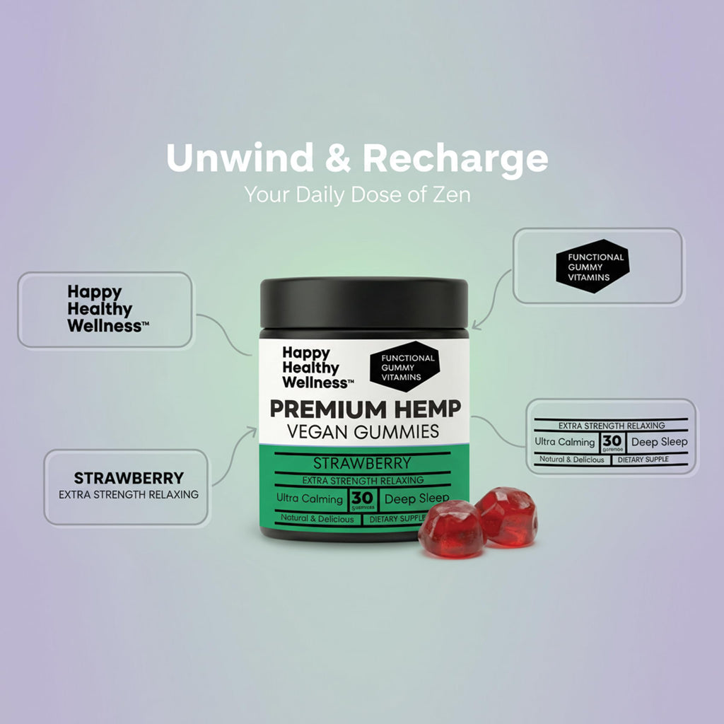 Strawberry Hemp Gummies 60 Count S36371