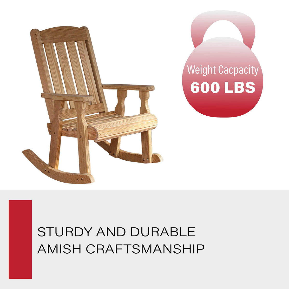 Heavy Duty Pressure Treated Rocking Chair N438
