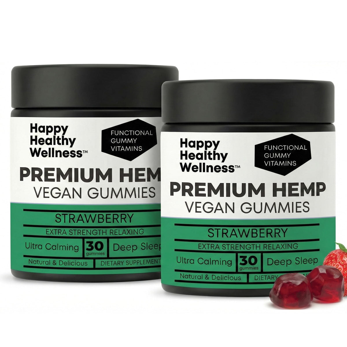 Strawberry Hemp Gummies 60 Count S36371