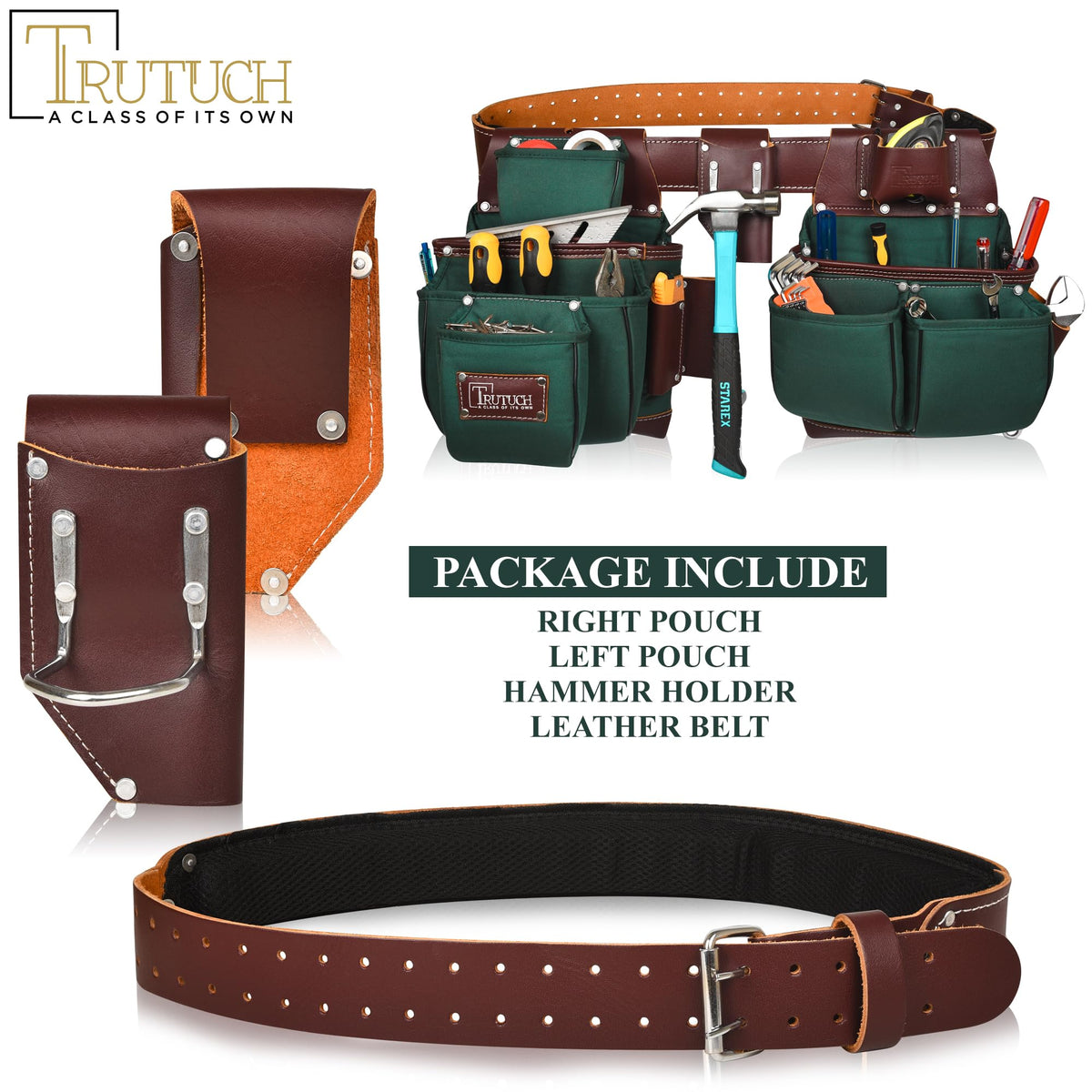 Nylon and Leather Tool Belt Q782018