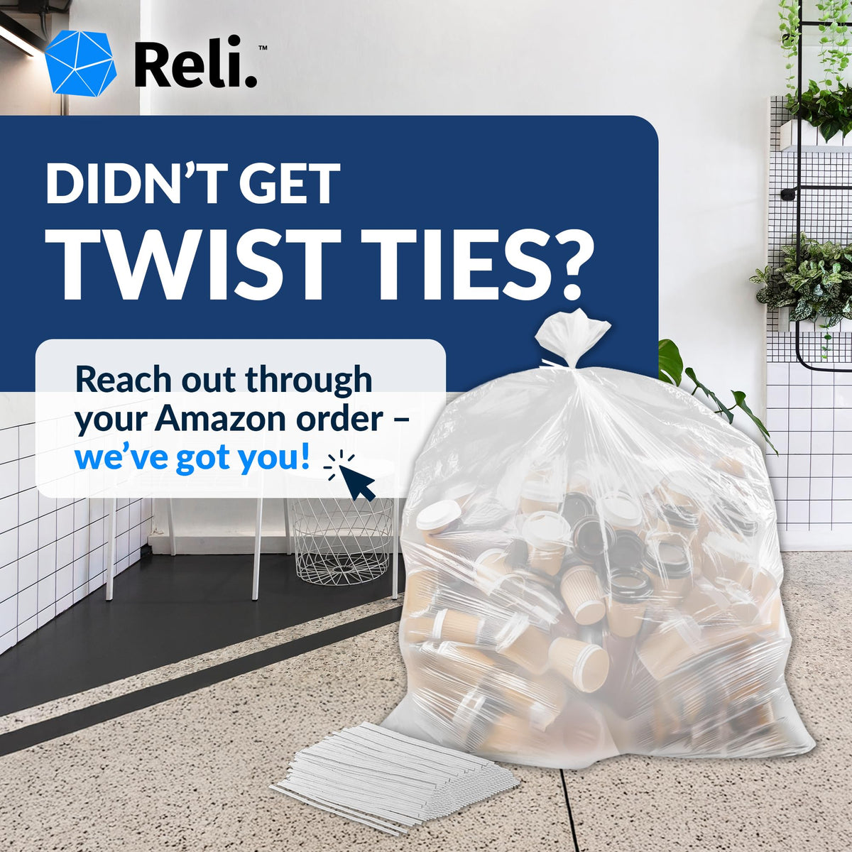 65 Gallon Heavy Duty Trash Bags P45756