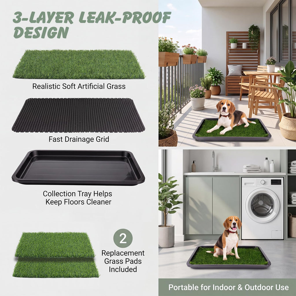 Dog Grass Pad with Tray 30 x 20 in C72230