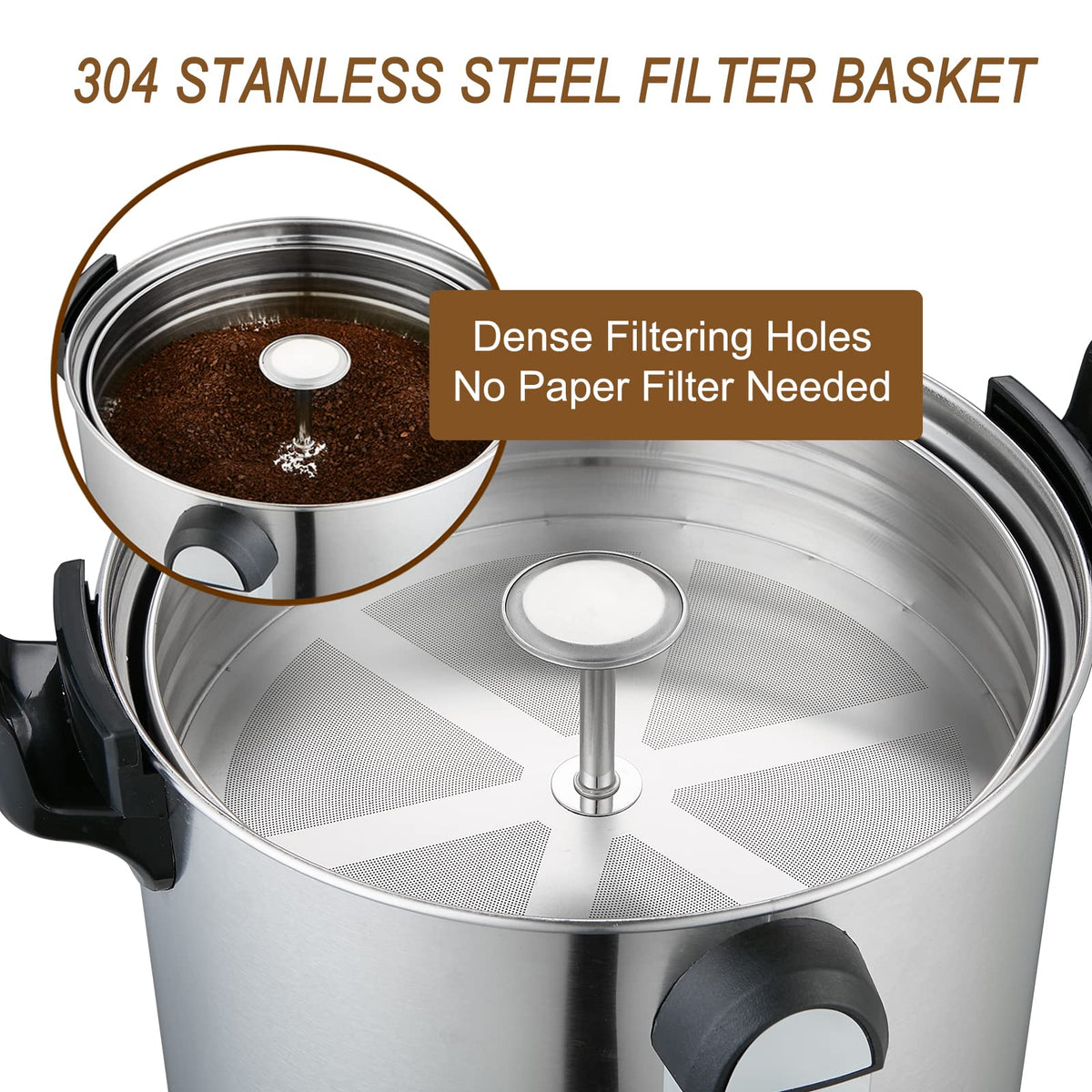 16L 304 Stainless Steel Commercial Coffee Urn R794912