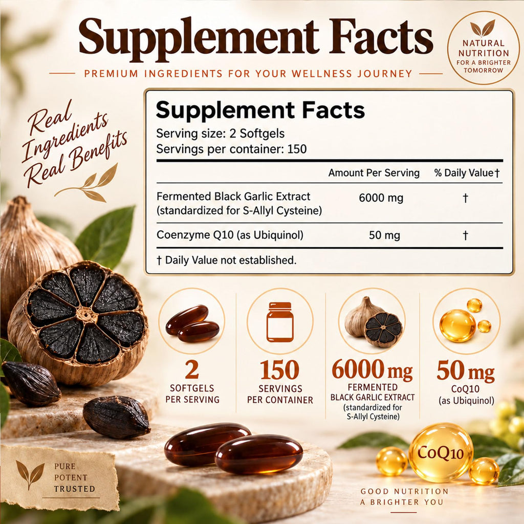 Black Garlic Extract 300 Softgels E834295