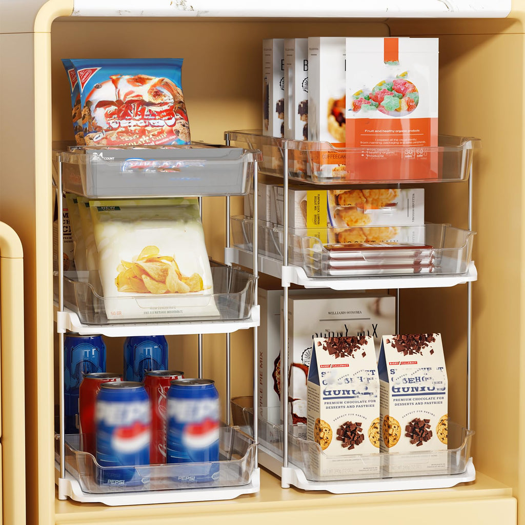 2 Sets of 3-Tier Under Sink Organizers and Storage M653